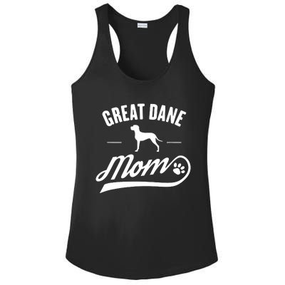 Great Dane Mom Dog Owner Lover Ladies PosiCharge Competitor Racerback Tank