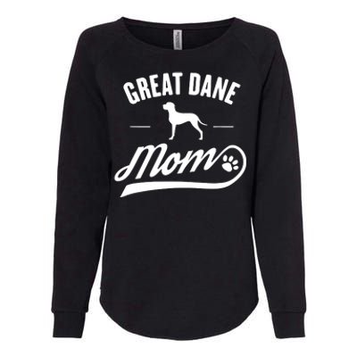 Great Dane Mom Dog Owner Lover Womens California Wash Sweatshirt