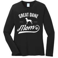 Great Dane Mom Dog Owner Lover Ladies Long Sleeve Shirt