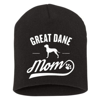 Great Dane Mom Dog Owner Lover Short Acrylic Beanie