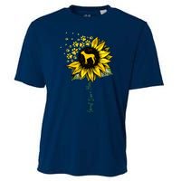 Great Dane Mom Sunflower Great Dane Lover Gifts Dog Mom Mama Cooling Performance Crew T-Shirt