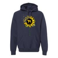 Great Dane Mom Sunflower Great Dane Lover Gifts Dog Mom Mama Premium Hoodie