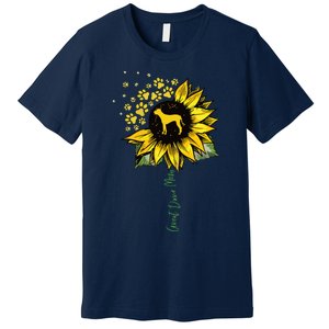 Great Dane Mom Sunflower Great Dane Lover Gifts Dog Mom Mama Premium T-Shirt