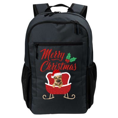 GermanShepherd Dog Merry Christmas Design For The Holiday Season! Daily Commute Backpack