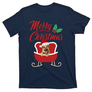 GermanShepherd Dog Merry Christmas Design For The Holiday Season! T-Shirt