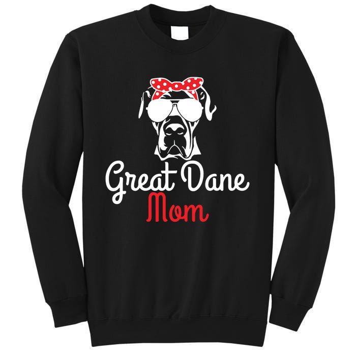 Great Dane Mom Vintage Funny Cute Dog Great Dane Mama Sweatshirt