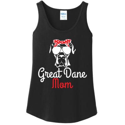 Great Dane Mom Vintage Funny Cute Dog Great Dane Mama Ladies Essential Tank