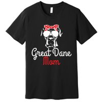 Great Dane Mom Vintage Funny Cute Dog Great Dane Mama Premium T-Shirt