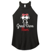 Great Dane Mom Vintage Funny Cute Dog Great Dane Mama Women's Perfect Tri Rocker Tank