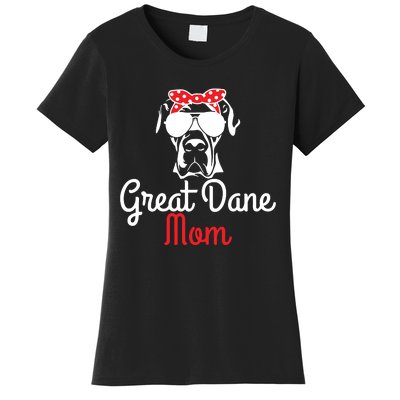 Great Dane Mom Vintage Funny Cute Dog Great Dane Mama Women's T-Shirt