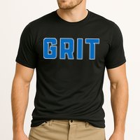Grit Detroit Michigan Blue And White Performance Shirt