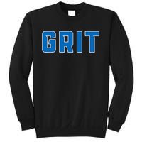 Grit Detroit Michigan Blue And White Sweatshirt