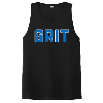 Grit Detroit Michigan Blue And White PosiCharge Competitor Tank