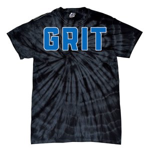 Grit Detroit Michigan Blue And White Tie-Dye T-Shirt