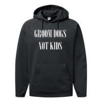 Groom Dogs Not Funny Dog Groomer Pet Performance Fleece Hoodie