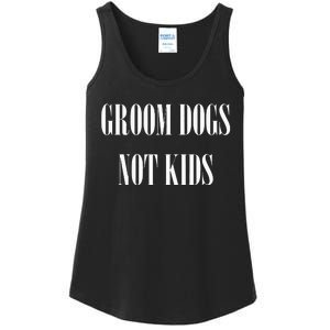 Groom Dogs Not Funny Dog Groomer Pet Ladies Essential Tank