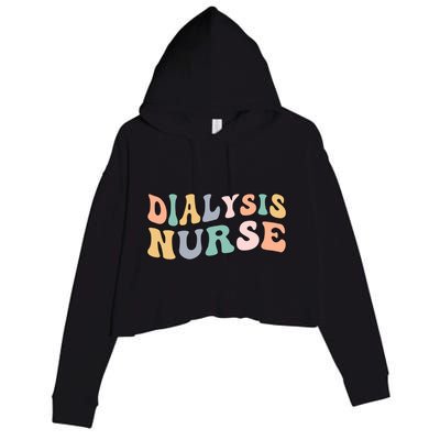 Groovy Dialysis Nurse Dialysis Nursing Gift Crop Fleece Hoodie