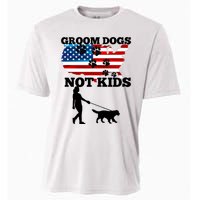 Groom Dogs Not Kids Funny Dogs Cute Meme  Cooling Performance Crew T-Shirt