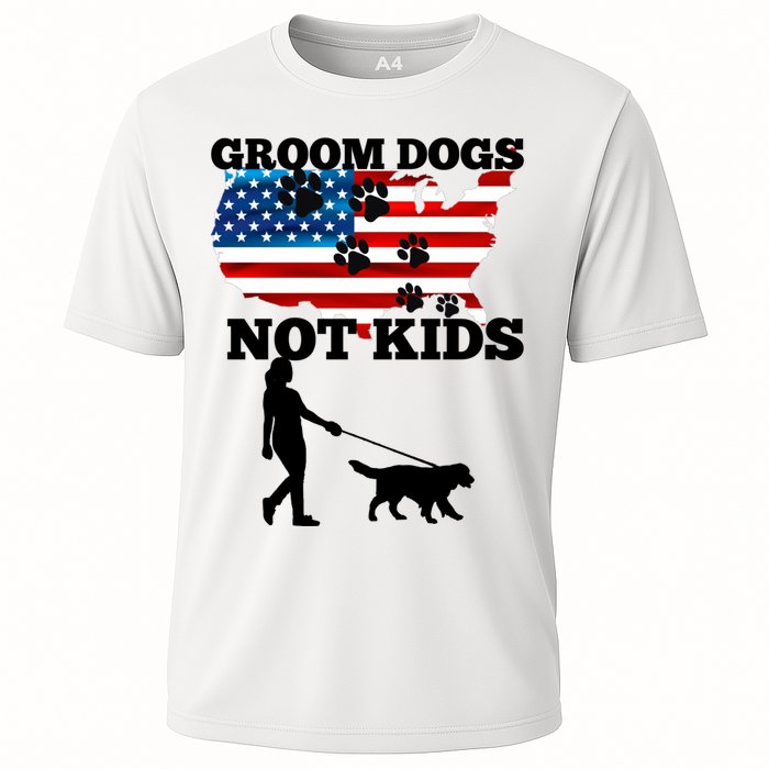 Groom Dogs Not Kids Funny Dogs Cute Meme  Cooling Performance Crew T-Shirt