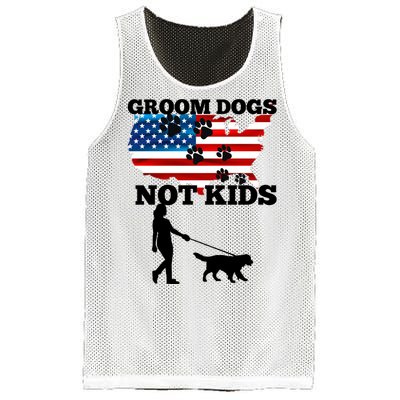 Groom Dogs Not Kids Funny Dogs Cute Meme  Mesh Reversible Basketball Jersey Tank