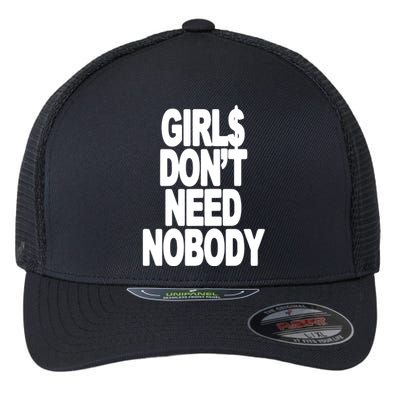 Girl$ DonT Need Nobody Blur Flexfit Unipanel Trucker Cap