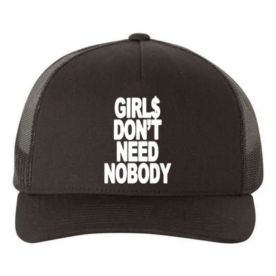 Girl$ DonT Need Nobody Blur Yupoong Adult 5-Panel Trucker Hat