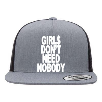 Girl$ DonT Need Nobody Blur Flat Bill Trucker Hat