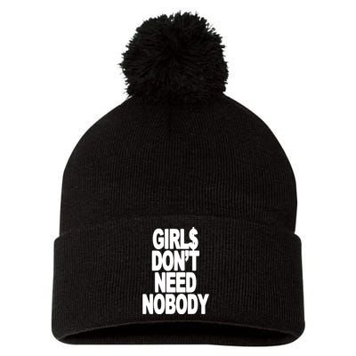 Girl$ DonT Need Nobody Blur Pom Pom 12in Knit Beanie