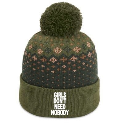 Girl$ DonT Need Nobody Blur The Baniff Cuffed Pom Beanie