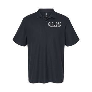 Girl Dad Outnumbered Tee Fathers Day Gift From Wife Daughter Gift Softstyle Adult Sport Polo