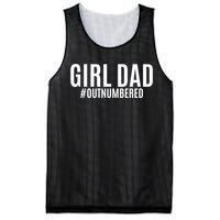 Girl Dad Outnumbered Tee Fathers Day Gift From Wife Daughter Gift Mesh Reversible Basketball Jersey Tank