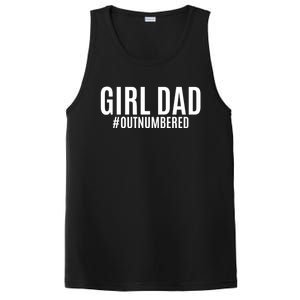 Girl Dad Outnumbered Tee Fathers Day Gift From Wife Daughter Gift PosiCharge Competitor Tank