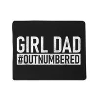 Girl Dad Outnumbered Fathers Day From Wife Daughter Mousepad