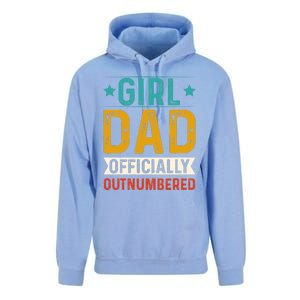 Girl Dad Outnumbered Proud FatherS Day Unique Gift Idea Unisex Surf Hoodie