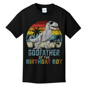 Godfather Dinosaur Of The Birthday Matching Family Kids T-Shirt