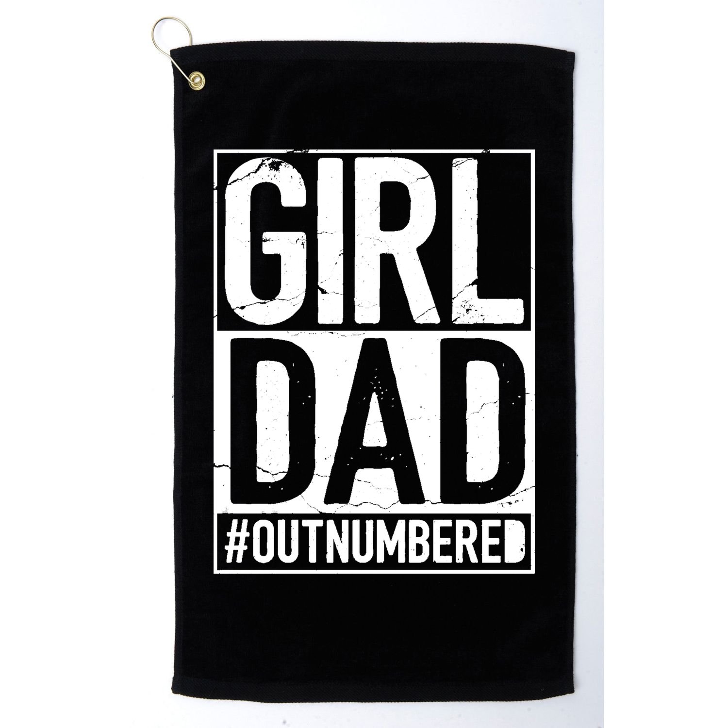 Girl Dad Outnumbered Gift Fathers Day From Wife Daughter Great Gift Golf Towel