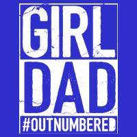 Girl Dad Outnumbered Gift Fathers Day From Wife Daughter Great Gift Tall T-Shirt