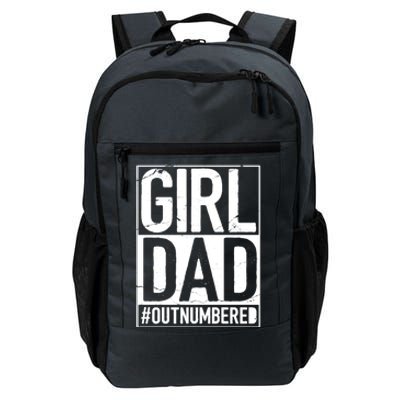 Girl Dad Outnumbered Gift Fathers Day From Wife Daughter Great Gift Daily Commute Backpack