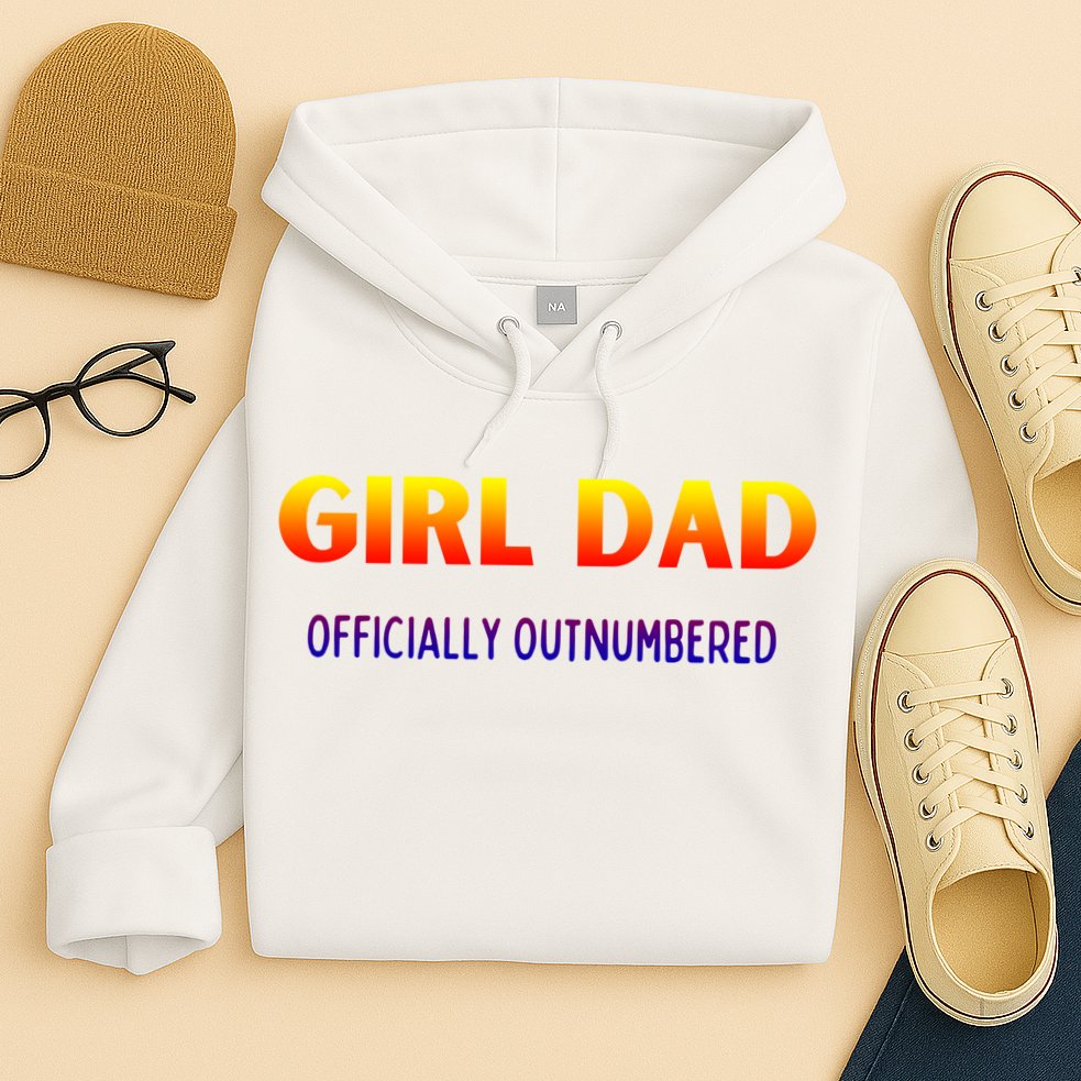 Girl Dad Officially Outnumbered Gift Hoodie
