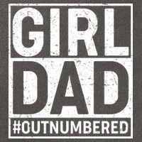 Girl Dad #OutNumbered Cotton Canvas Backpack