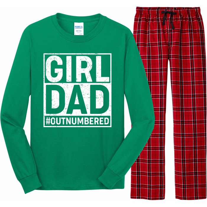 Girl Dad #OutNumbered Long Sleeve Pajama Set