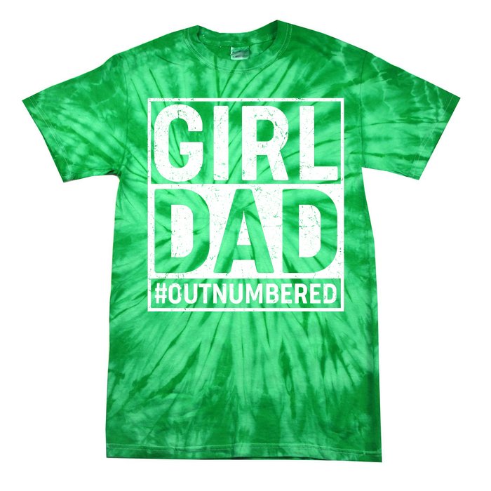 Girl Dad #OutNumbered Tie-Dye T-Shirt