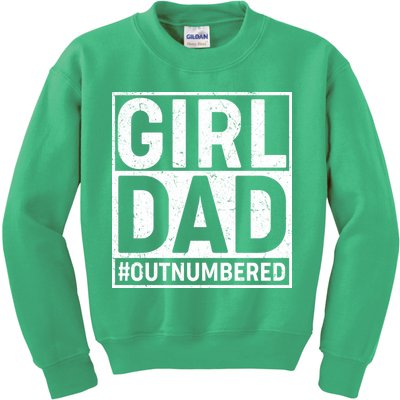 Girl Dad #OutNumbered Kids Sweatshirt