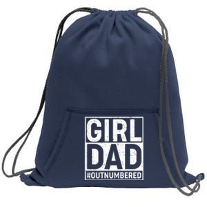 Girl Dad #OutNumbered Sweatshirt Cinch Pack Bag