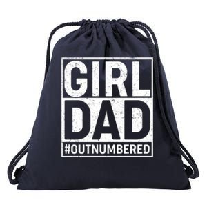 Girl Dad #OutNumbered Drawstring Bag