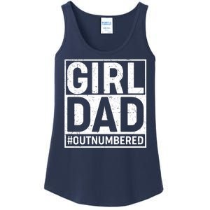 Girl Dad #OutNumbered Ladies Essential Tank