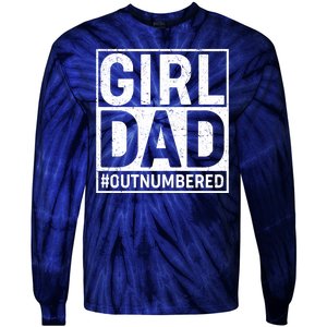 Girl Dad #OutNumbered Tie-Dye Long Sleeve Shirt