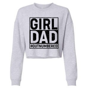 Girl Dad #OutNumbered Cropped Pullover Crew