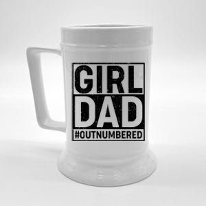 Girl Dad #OutNumbered Beer Stein