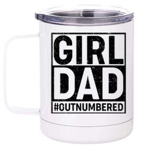 Girl Dad #OutNumbered 12 oz Stainless Steel Tumbler Cup